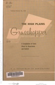 High Plains Grasshopper USDA report 1958