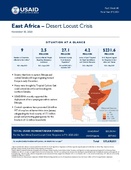 East Africa desert locust crisis fact sheets