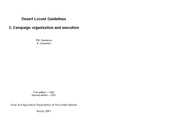 FAO desert locust campaign organization and execution guidelines English, French, Arabic, Somali, Spanish