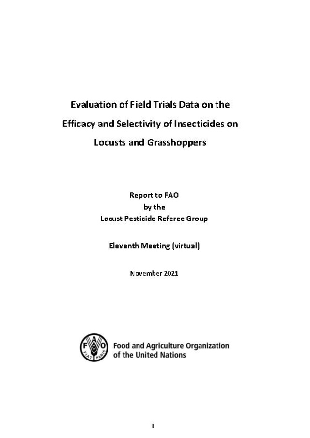 2021 evaluation of field trials data on the efficacy and selectivity of ...